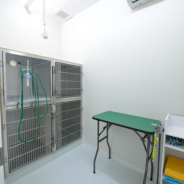 スミレペットクリニック 犬の入院室と酸素室